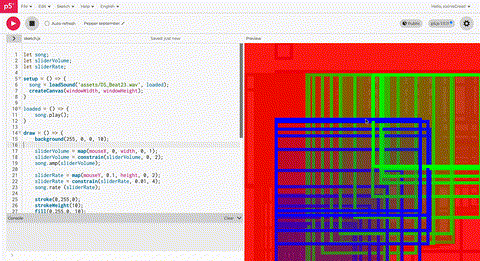 I changed the circles into squares and adjusted how they overlap.
