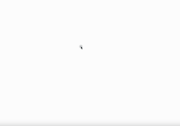 I also made the pulsing circles move with the mouse.